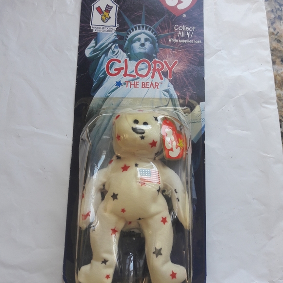 4 PC PEXTREMELY RARE BRITANIA GLORY Donalds 1999 error TY Beanie Babies Vintage - Picture 9 of 14